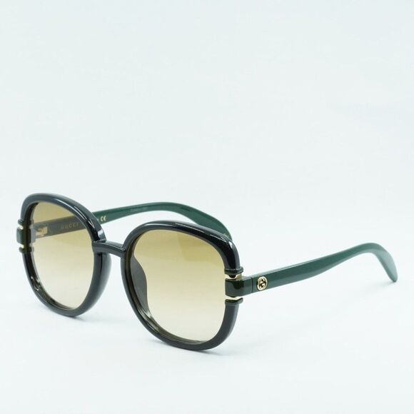 Gucci Women's Black Gradient Square Sunglasses GG1068SA - Picture 2 of 14